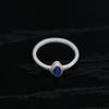 OLIO E ACETO Sterling Silver Lapis Lazuli/Red Snake Skin Jade Flower Ring OLIO-OA13F09-YL Blue (OA13F08)